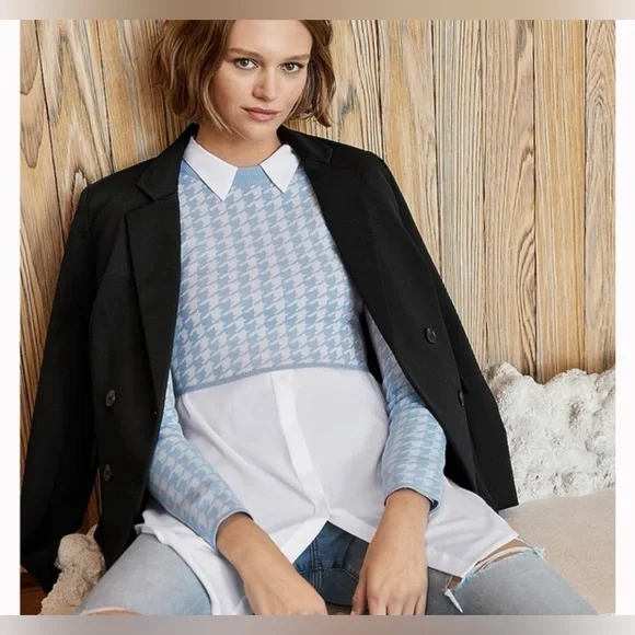 Express Houndstooth sweater size XS - Picture 2 of 5